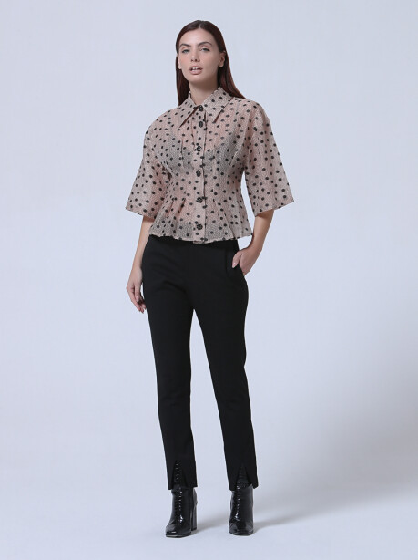 Polka dot patterned shirt - 3