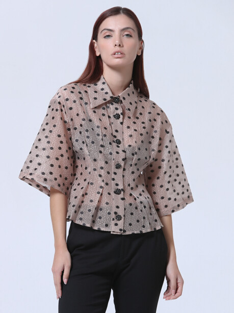 Polka dot patterned shirt - 4