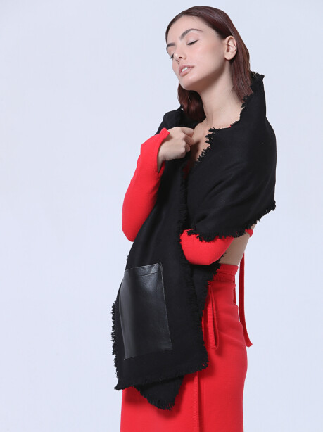 Black maxi scarf - 2