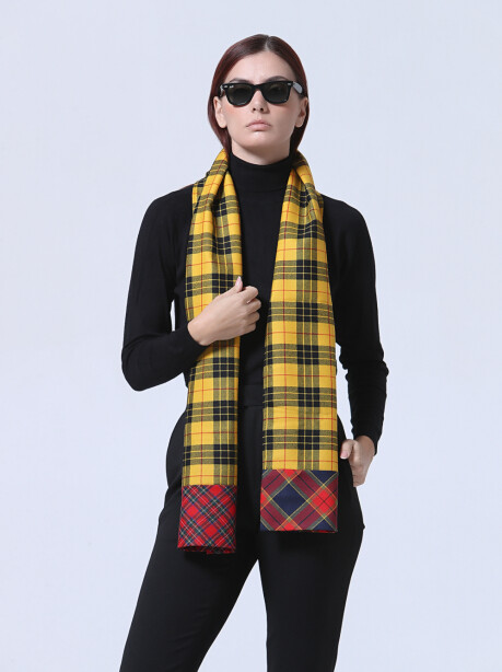 Sciarpa in lana double-face in tartan - 3