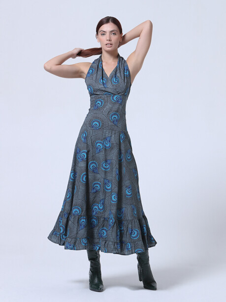 Long ethnic patterned dress - 3