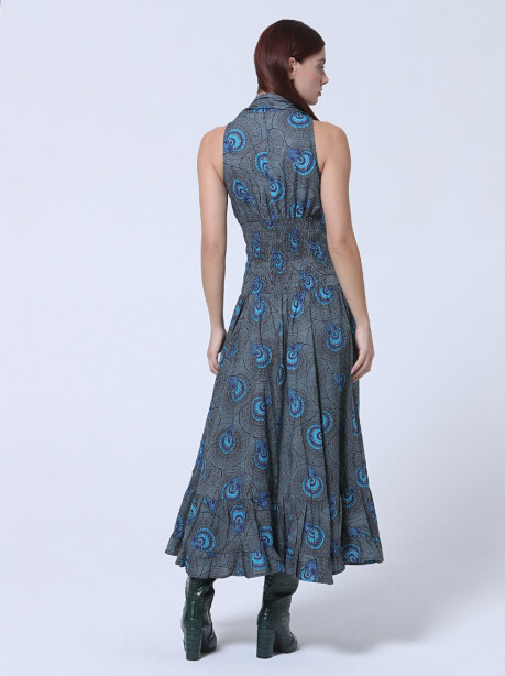 Long ethnic patterned dress - 4