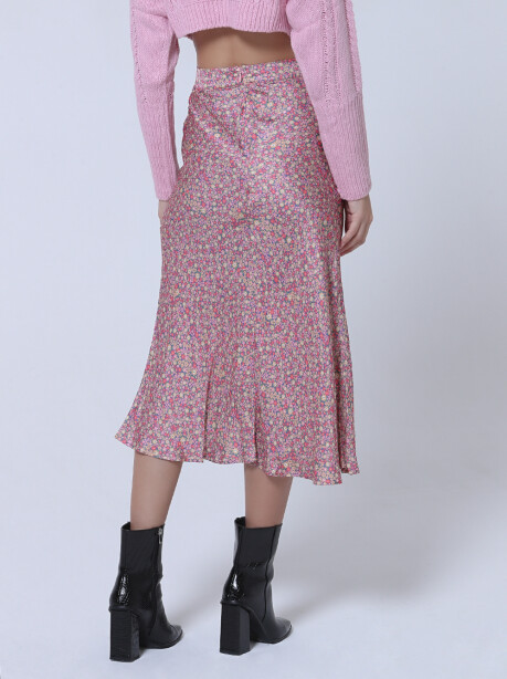 Long floral print skirt - 5
