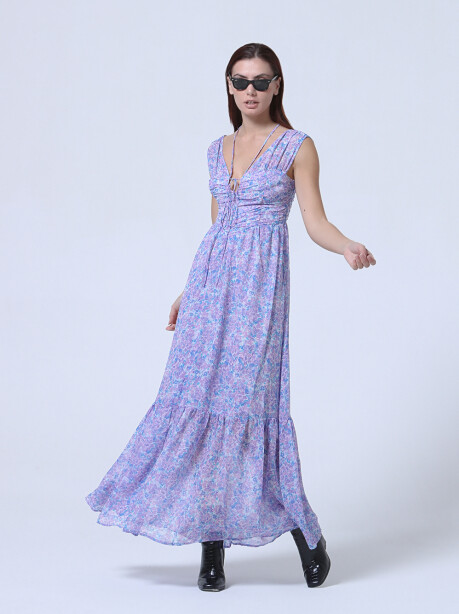 Long floral patterned dress - 3