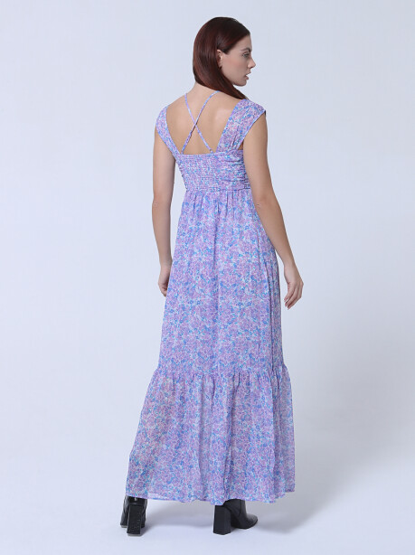 Long floral patterned dress - 4