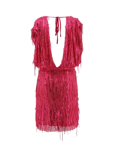 Mini dress with sequin fringes - 2