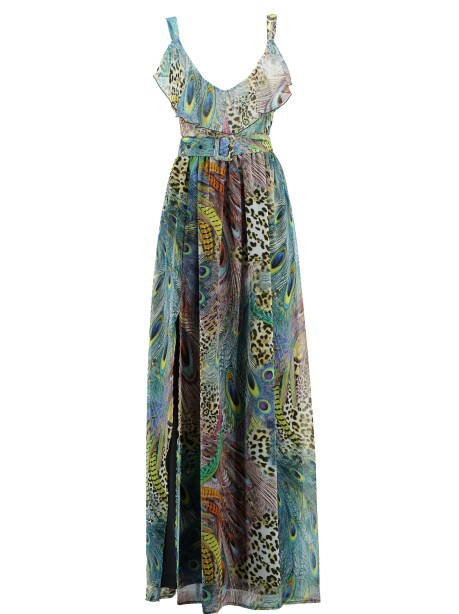 Printed long dress - 1