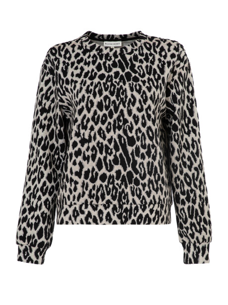 Maglia a trama animalier - 1