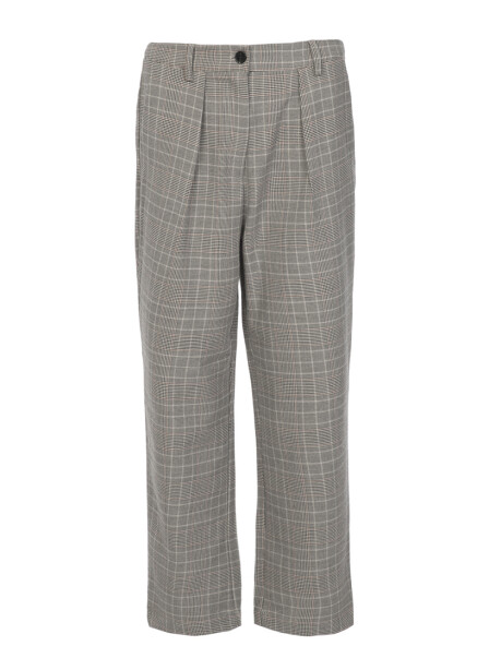 Classic check patterned trousers - 1