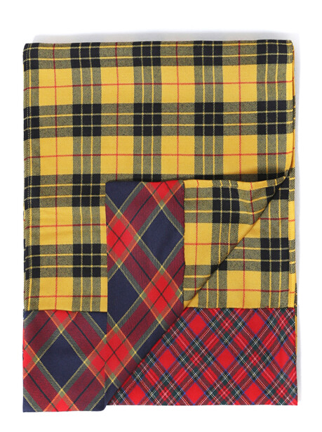 Sciarpa in lana double-face in tartan - 1