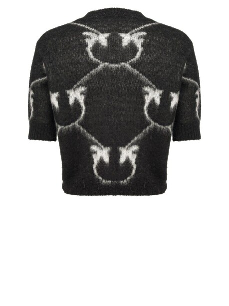 Maglia corta jacquard monogram - 2