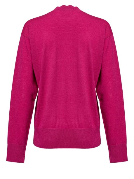 Pullover scollo a V con ricamo - 2