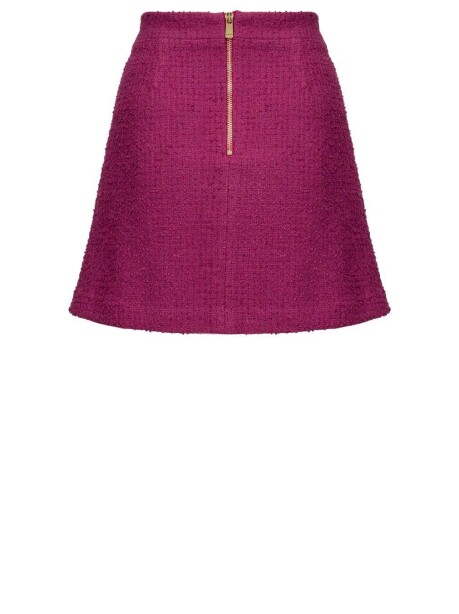 Mini skirt in bouclé mat - 2