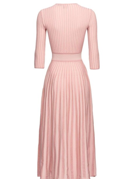 Two-tone knit midi dress - 2