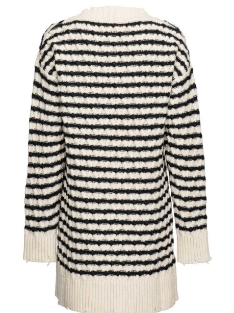 Striped knit cardigan - 2