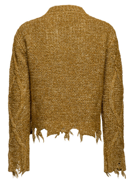 Pullover con maxi rombi effetto consumato - 2