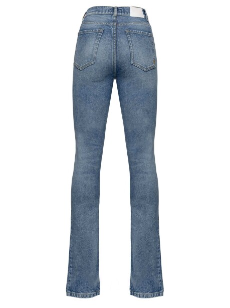 Jeans skinny con spacco al fondo - 2