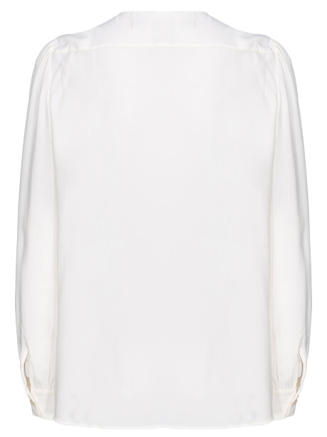 Blusa misto seta con fusciacca - 2
