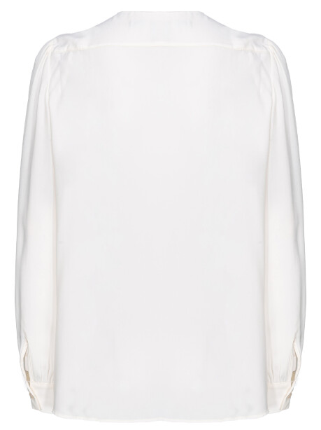 Blusa misto seta con fusciacca - 2