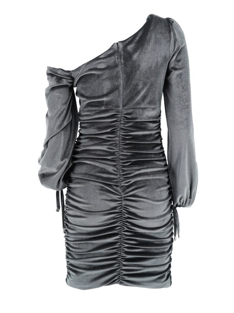 Velvet draped dress - 2