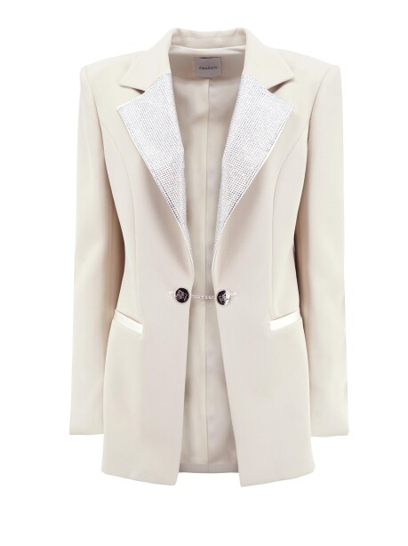 Blazer with rhinestone lapels - 1