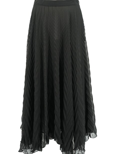 Long pleated skirt - 1