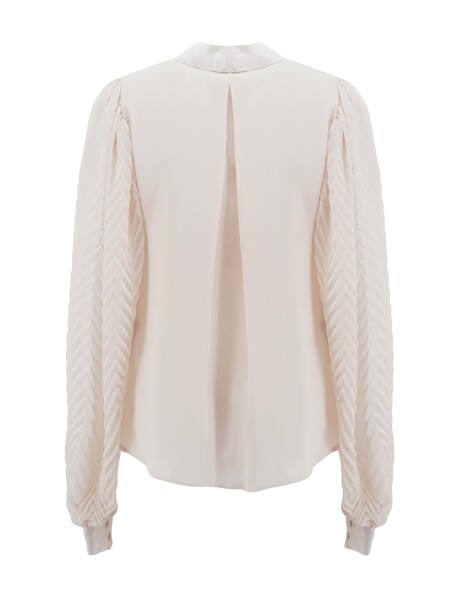 Blusa con maniche plissettate - 2