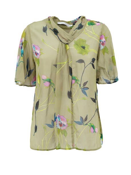 Blusa stampa floreale - 1