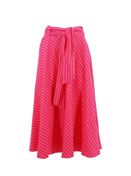 Long striped skirt - 1