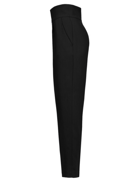 Pantaloni a vita alta in crêpe stretch - 3