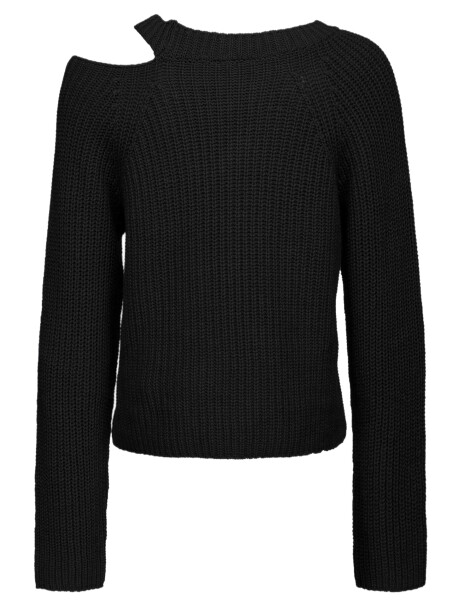 Pullover in cachemire a coste con cut-out - 3
