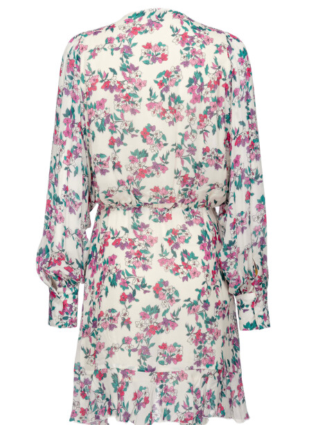 Floral print crossover dress - 2