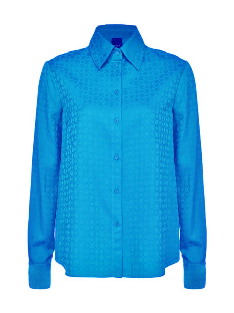 Camicia in jacquard geometrico - 1