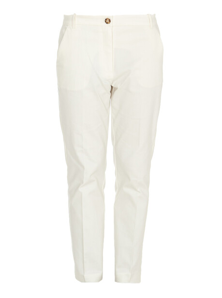 Pantaloni cigarette-fit in cotone tecnico - 1