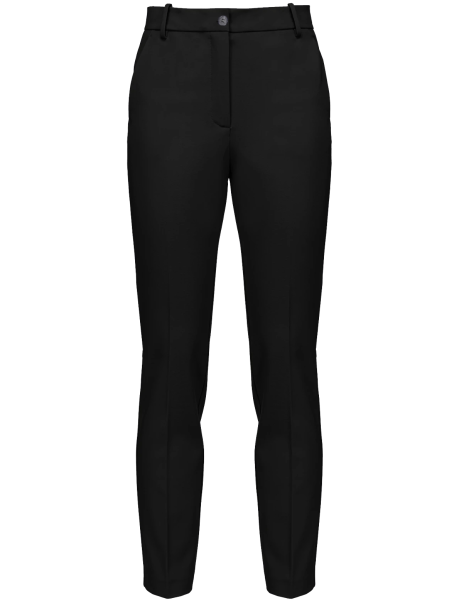 Cigarette-fit trousers in technical cotton - 1
