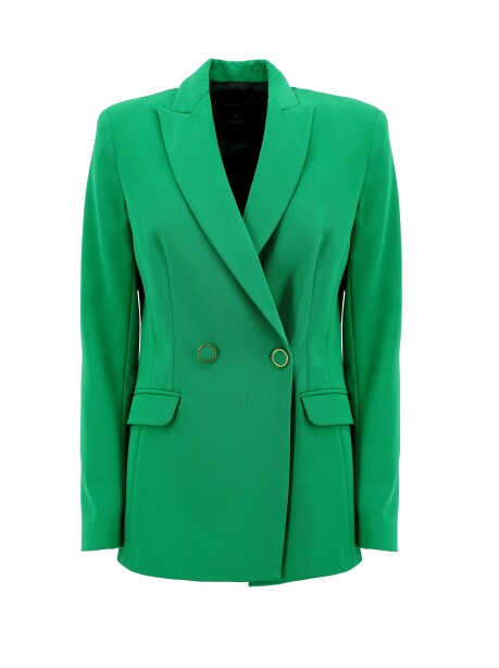 Double-breasted blazer in technical cady - 1