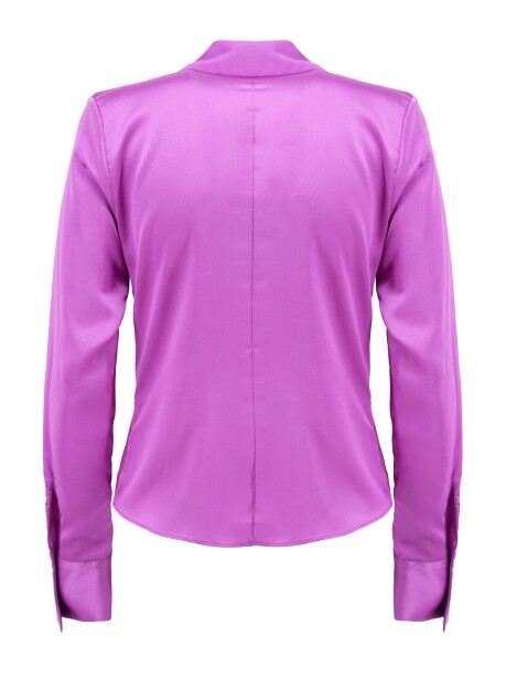 Blusa con scollo arricciato - 2