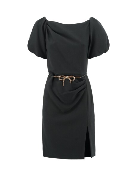Sheath dress with belt - 1