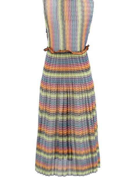 Multi-pattern dress with crossover - 2