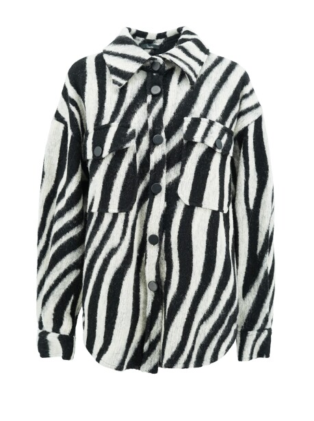 Shirt jacket with fringes - 1