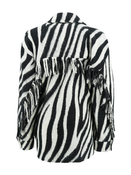 Shirt jacket with fringes - 2