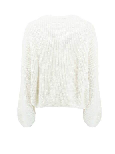 Maglia girocollo in misto mohair a coste - 2