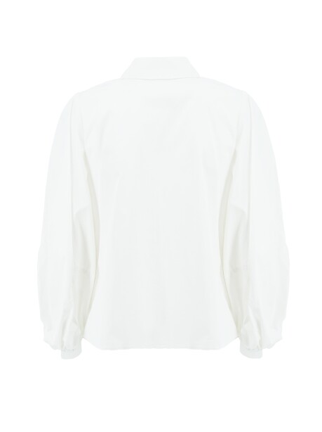 Cotton shirt with puff sleeves - 2