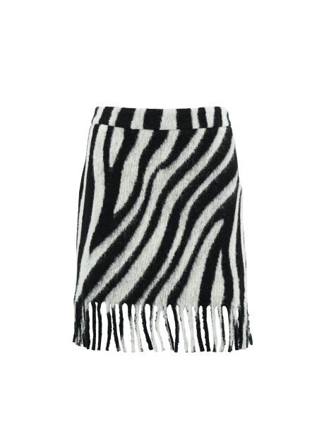 Mini skirt with fringes - 1
