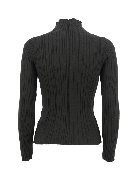 Ribbed volcano neck sweater - 2