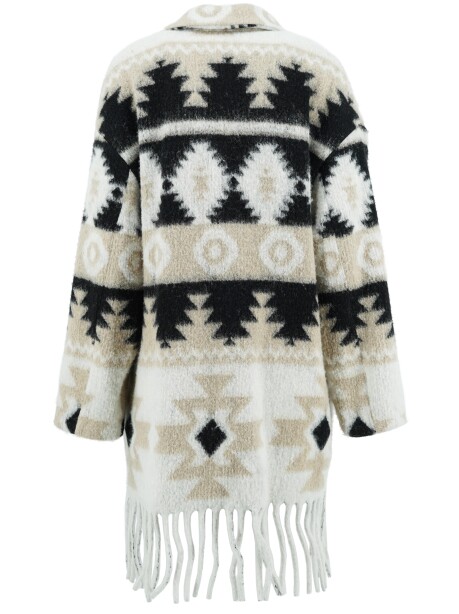 Coat with ethnic patterned fringes - 2