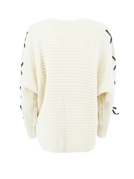 Bat sleeve sweater in wool and alpaca - 2