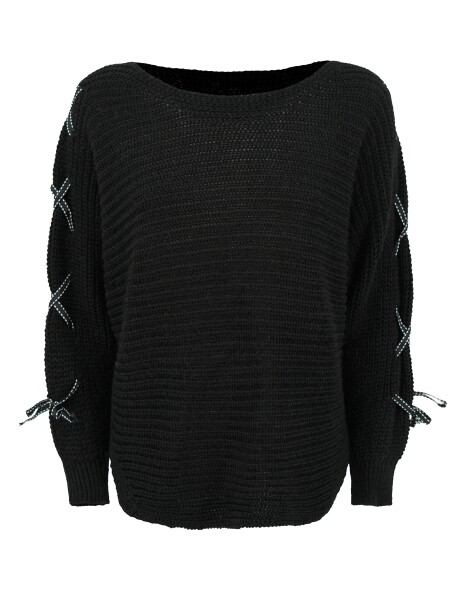 Bat sleeve sweater in wool and alpaca - 1