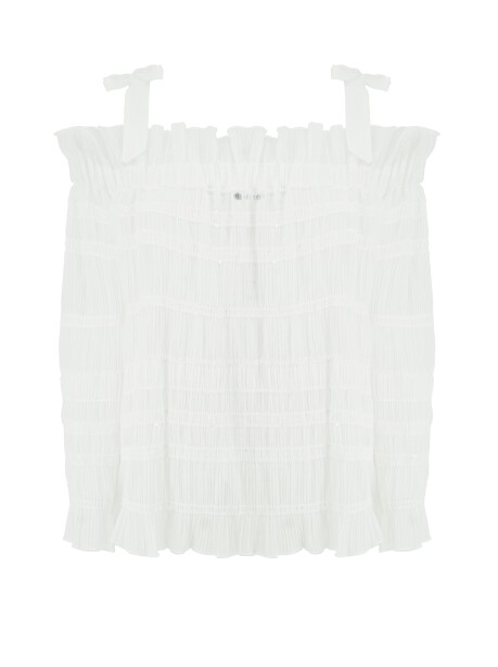 Blusa chiffon con paillettes - 2