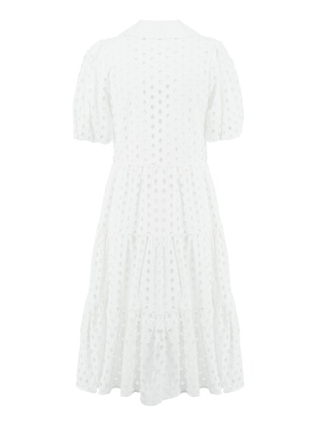 Openwork cotton shirt dress - 2